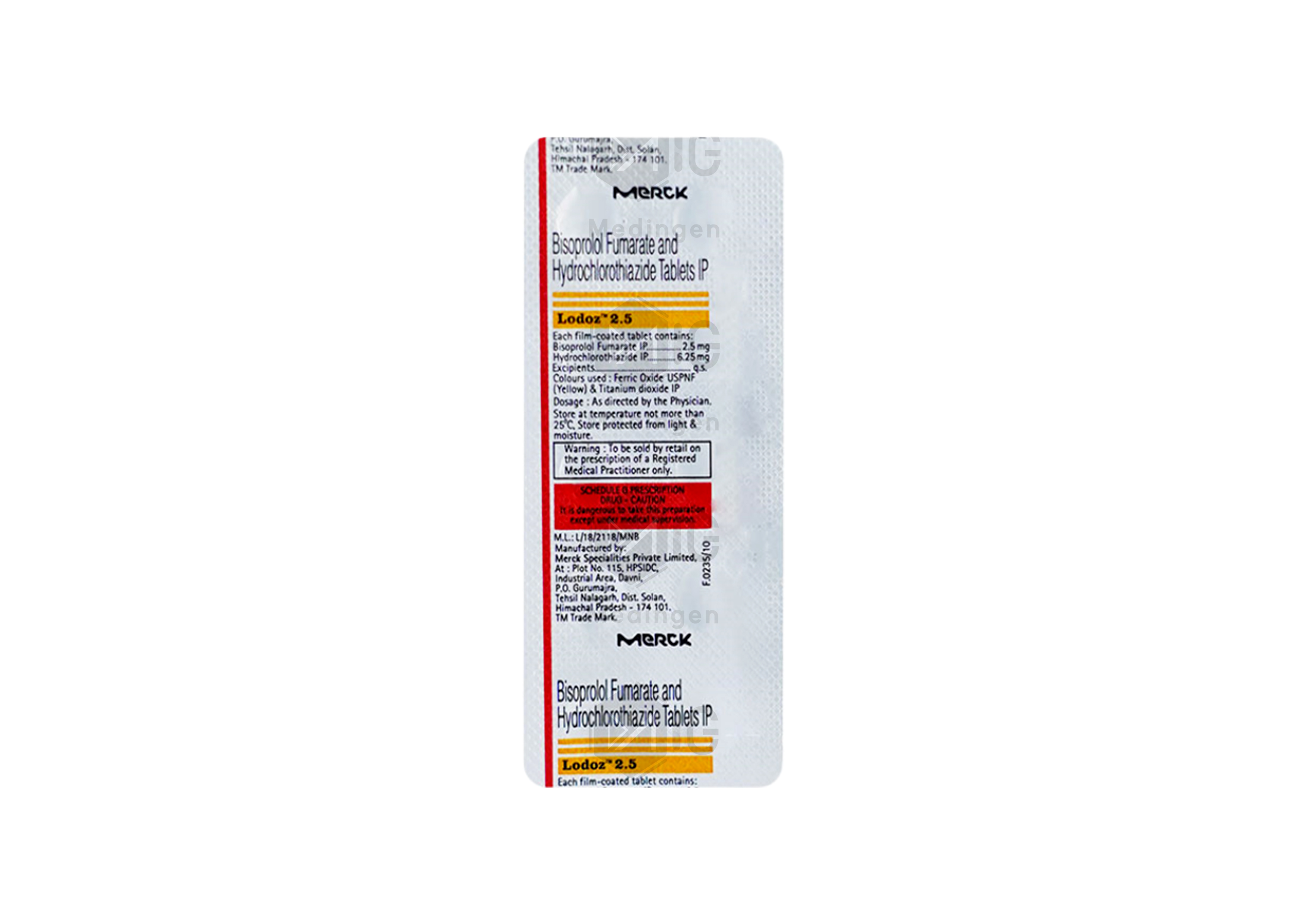 LODOZ 2.5MG